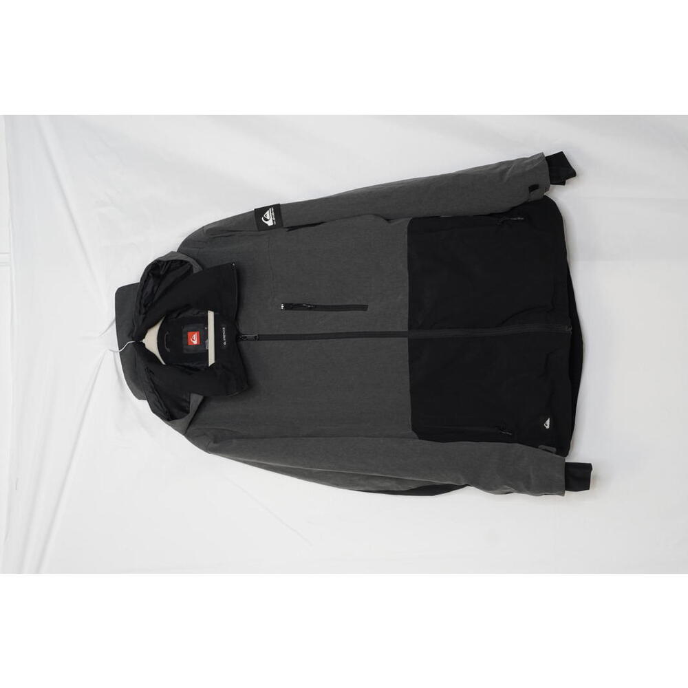 Quiksilver Men's Stretch X Hooded Jacket - Gray and Black, Size M